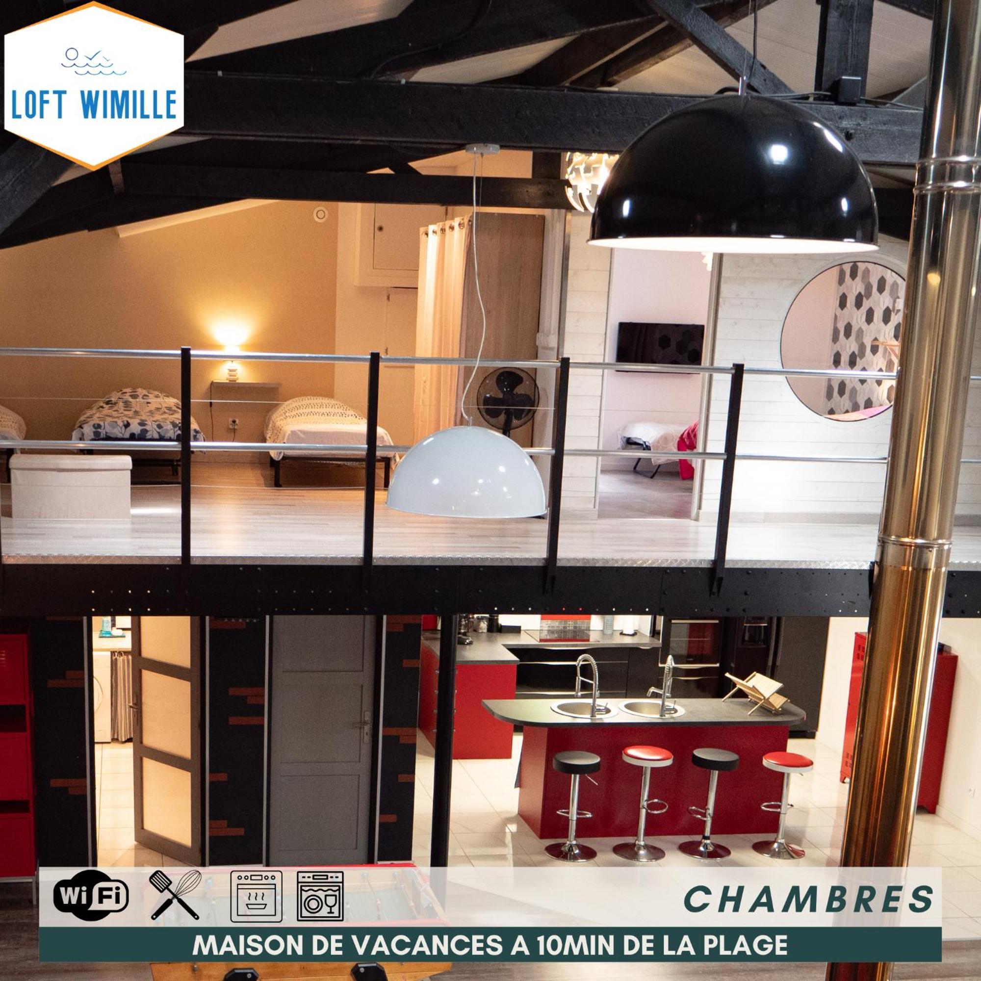 Loft Spacieux A Wimille, Proche De Nausicaa Et Des Plages, 8 Couchages Exterior foto